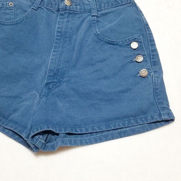 VINTAGE 80s Denim Republic Blue Daisy Duke Shorts - Picture 8 of 12